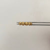 Anillo Fila Circulos Oro amarillo 18k / Talla 5 1/2 / 1 Gr / 1,4 mm