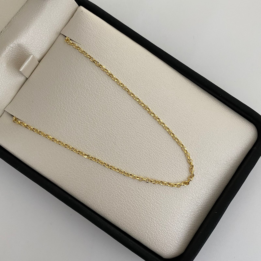 Cadena It aro seguido  Oro amarillo 18k 1,35 Gr / 1,2 mm / 40 Cm