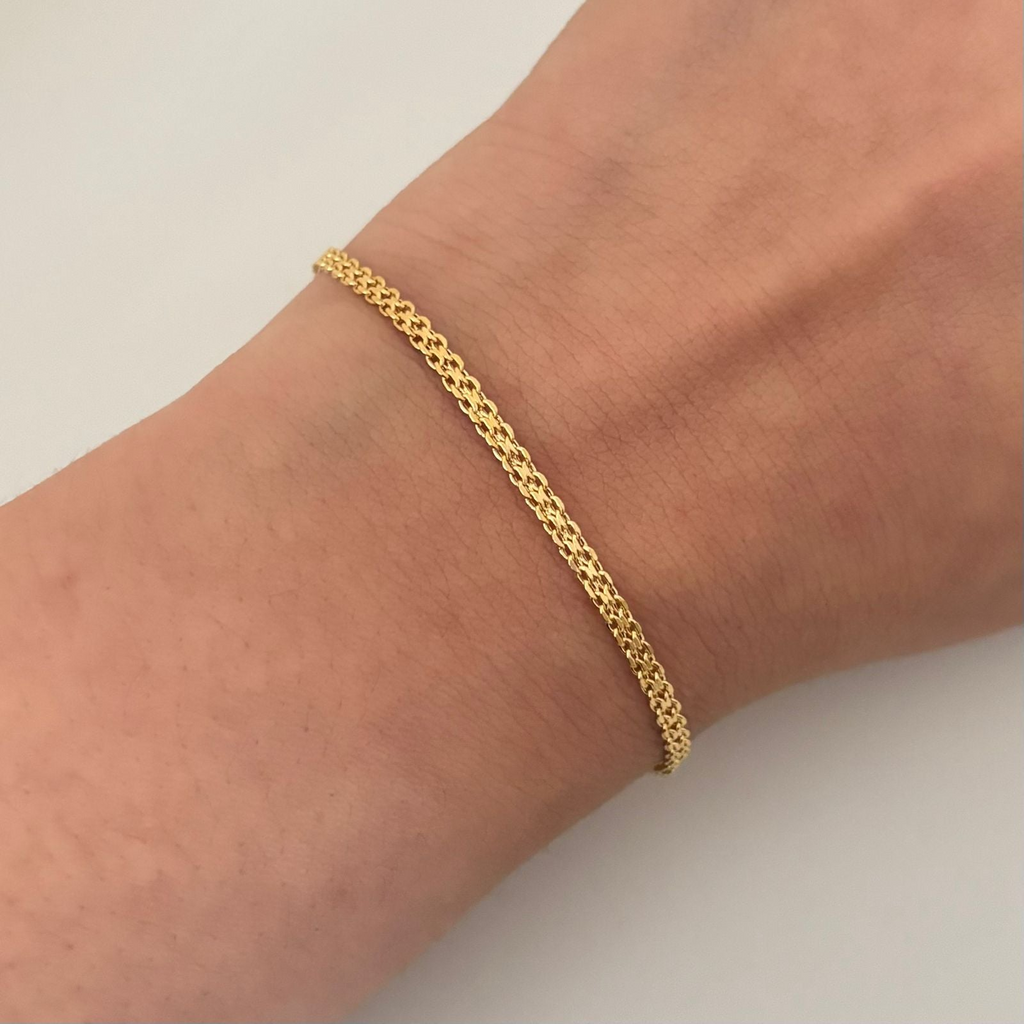 Pulso It chino Oro amarillo 18k +1 / 2 Gr / 2,1 mm / 18,5 Cm