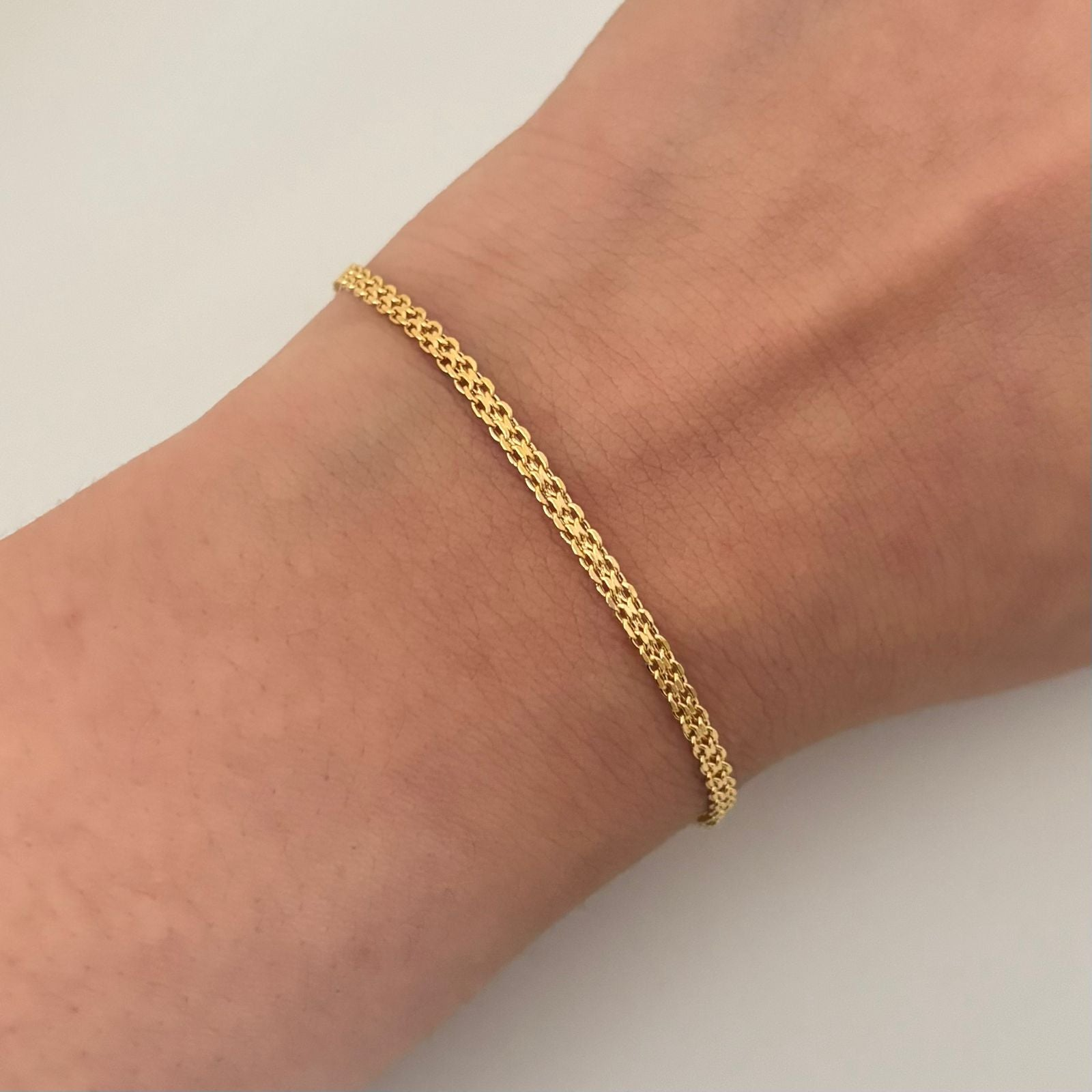 Pulso It chino Oro amarillo 18k +1 / 2 Gr / 2,1 mm / 18,5 Cm