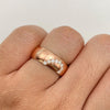 Anillo Argolla de matrimonio (POR FABRICACION)  corazon con diamantes 1.8 mm  Oro amarillo 18k / Talla 10/ 7 / 15,8 Gr / 7 mm