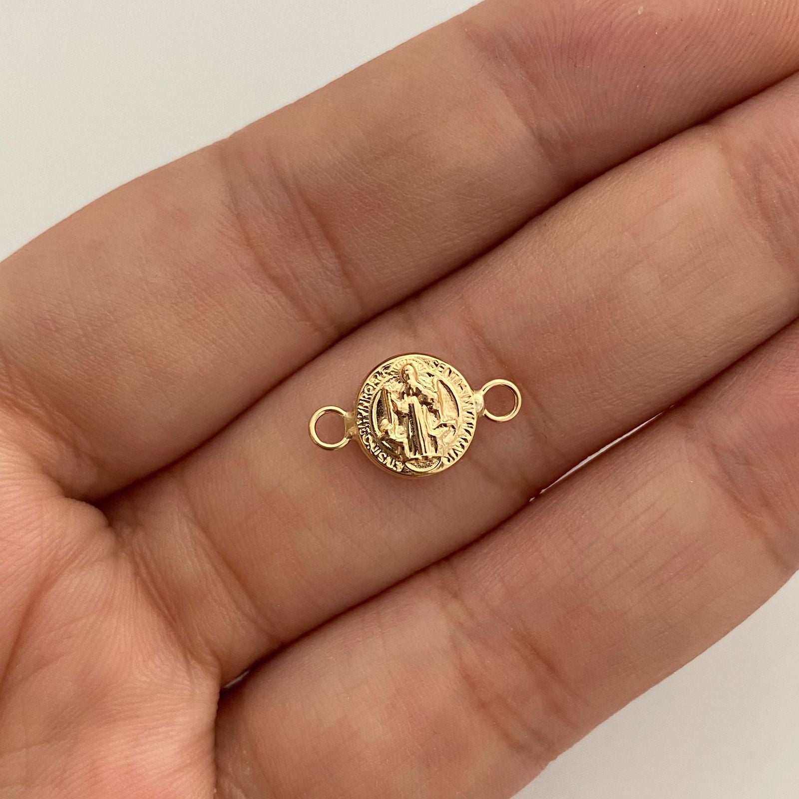 Herraje san benito  Oro amarillo 18k 0,3 Gr / 1,3 Cm