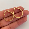 Candonga Lisa Vs Oro amarillo 18k 1,7 Gr / 2,4 Cm