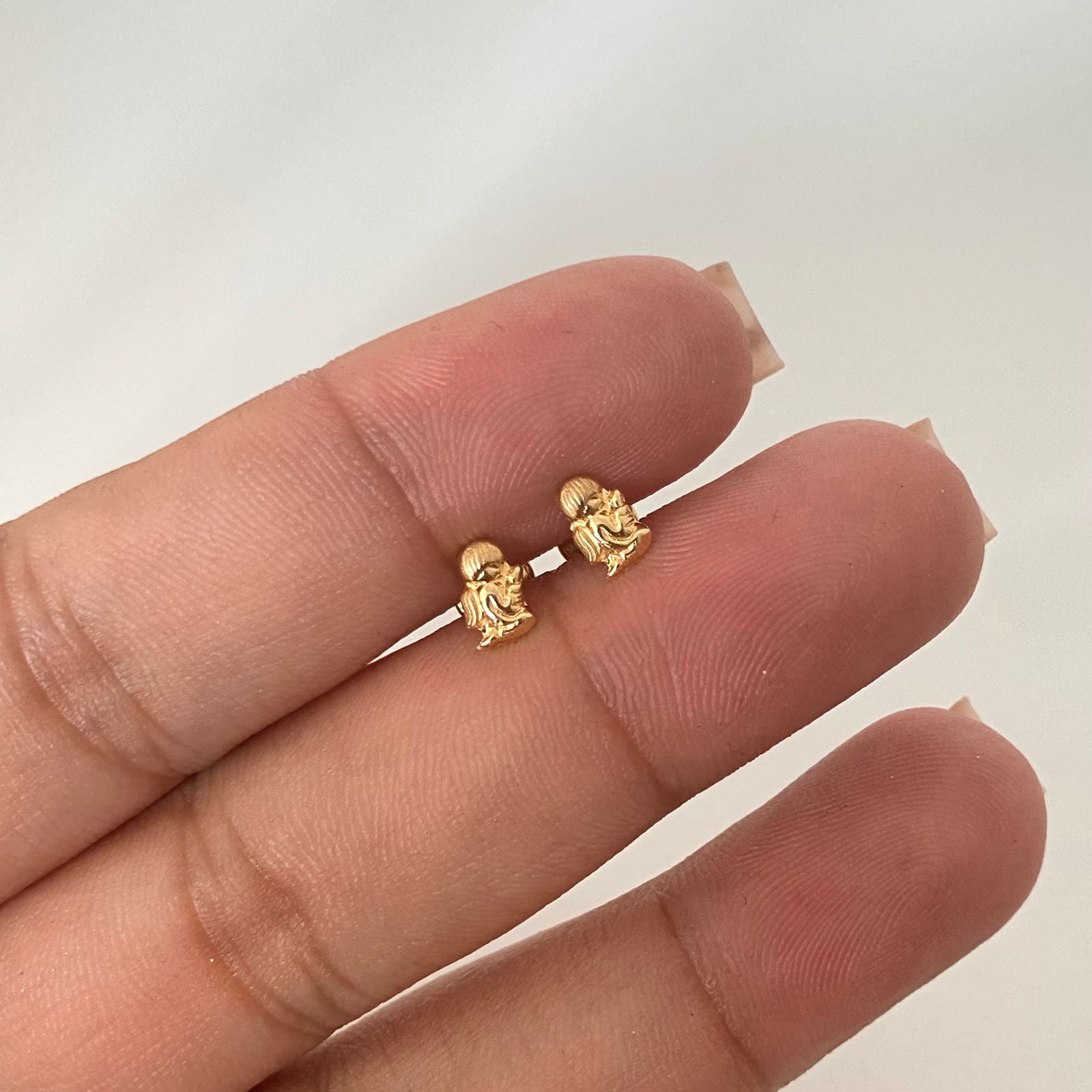 Topos angel orando Oro amarillo 18k 0,55 Gr / 4,0 mm