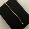 Pulso Militar Diamantado 3mm Tres oros 18k +1 / 5,70 Gr / 3 mm / 18,1 Cm Broche 0,60
