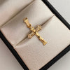 Dije Cruz Cristo Casting Oro amarillo 18k 1,3 Gr / 14,2 mm / 2,7 Cm