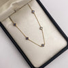 Pulso It trebol morado Oro amarillo 18k 1,79 Gr / 0,6 mm / 19,1 Cm