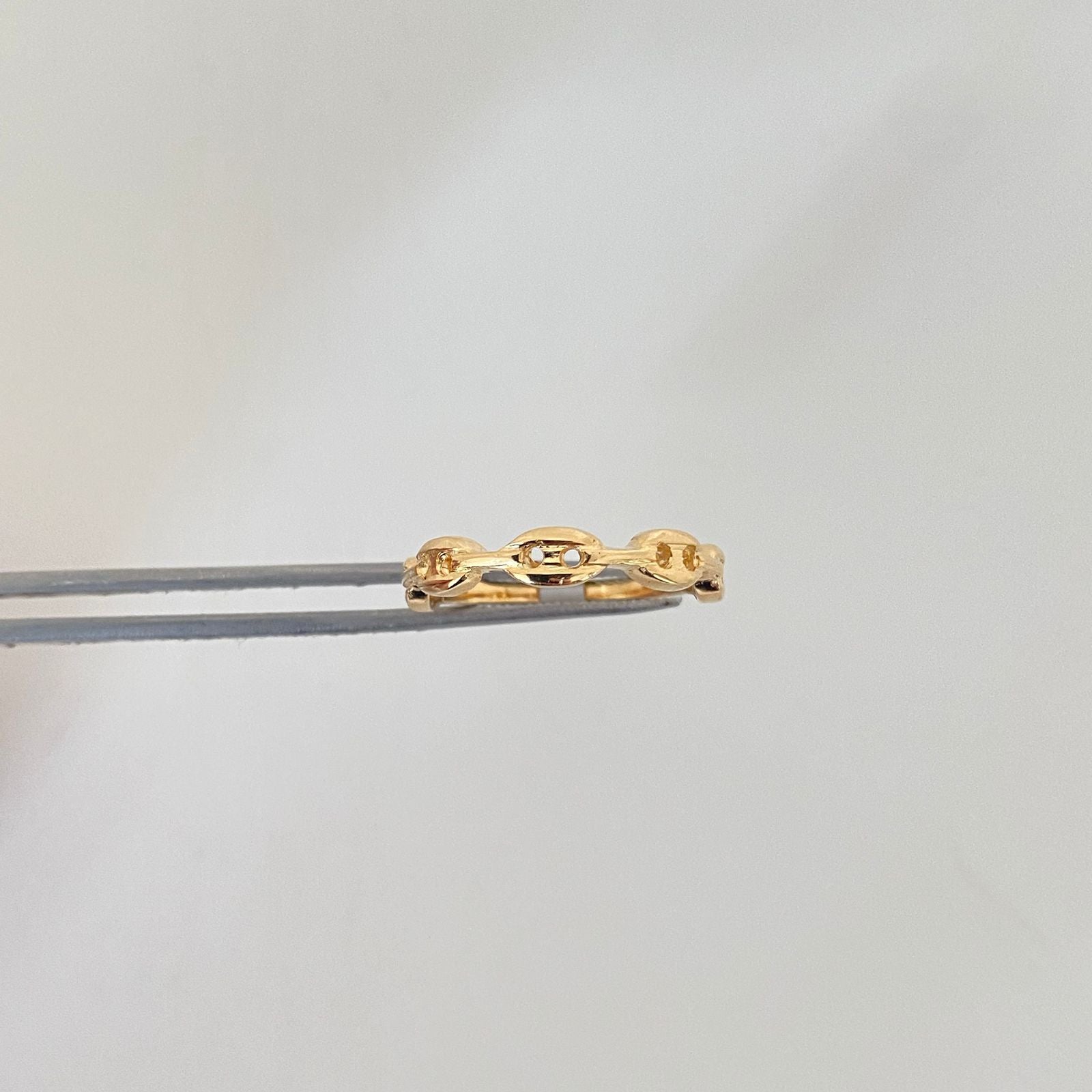 Anillo eslabones gc  Oro amarillo 18k / Talla 6 / 2,15 Gr