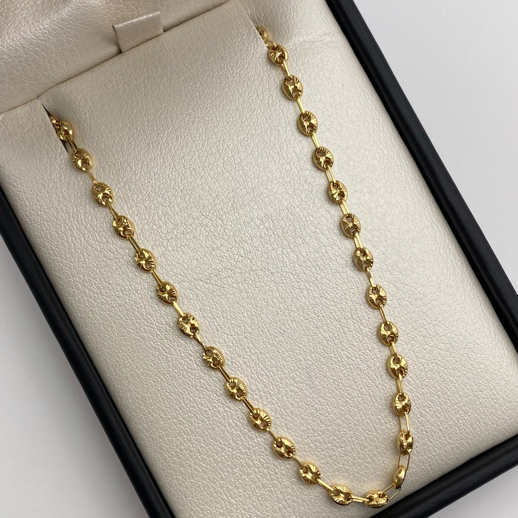 Cadena Gc Diamantado Oro amarillo 18k 7,40 Gr / 3,3 mm / 60 Cm Broche 0,40