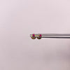Topos Circones fucsias Oro amarillo 18k 0,35 Gr / 2,5 mm