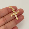 Dije cruz clavo casting Oro amarillo 18k 3,40 Gr / 3,5 Cm