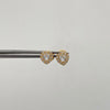 Topos Corazon casting Blanco Oro amarillo 18k 0,9 Gr / 6,2 mm