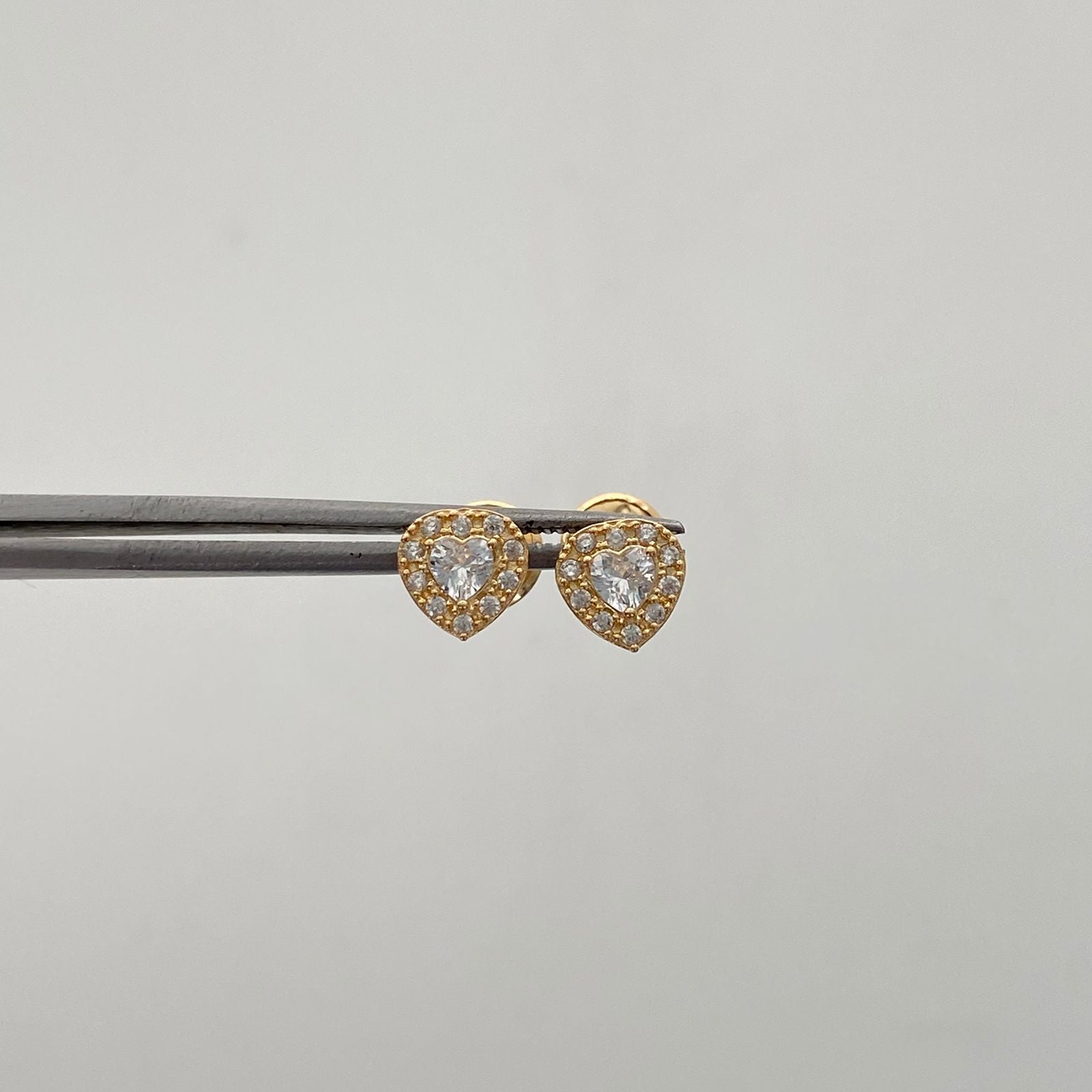 Topos Corazon casting Blanco Oro amarillo 18k 0,9 Gr / 6,2 mm