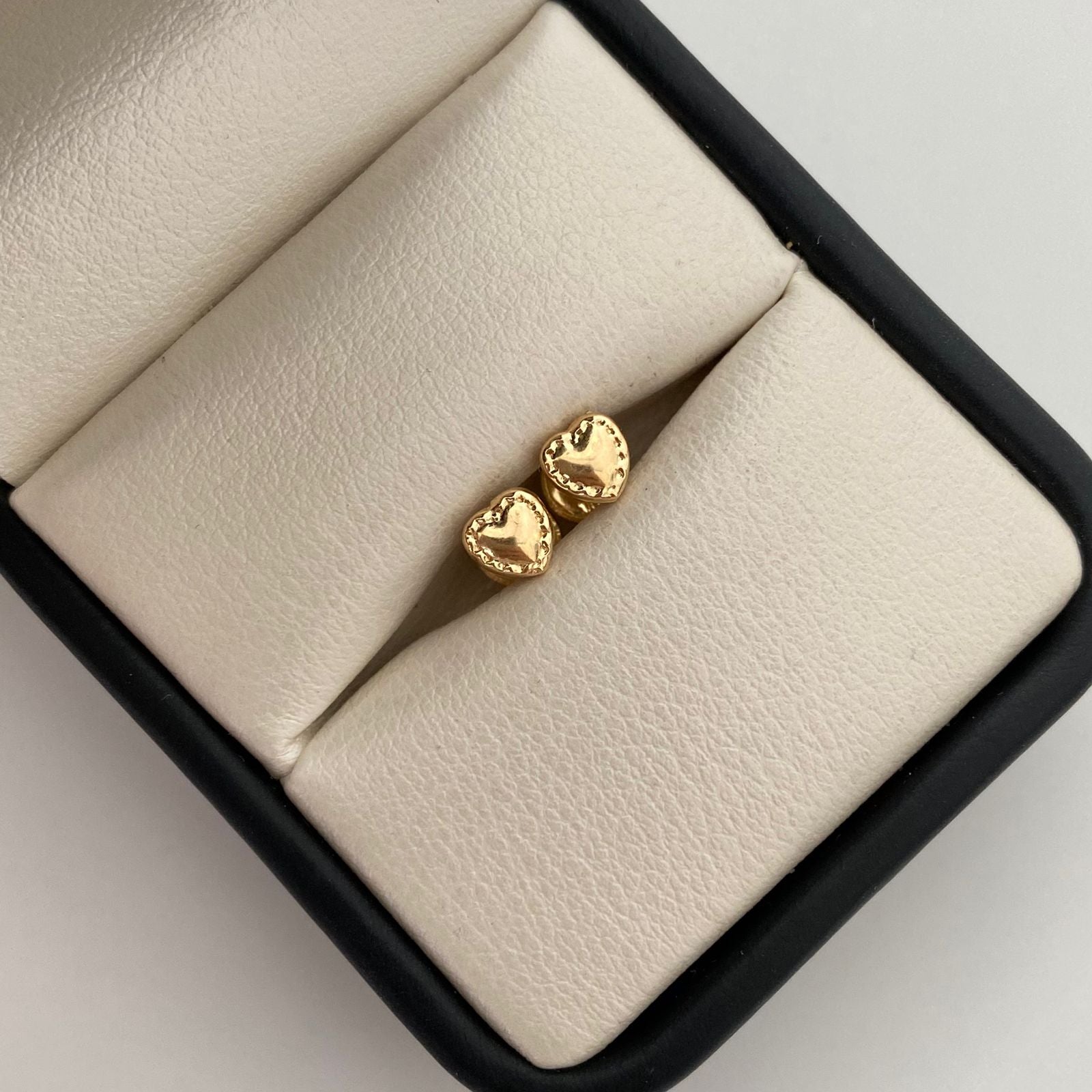 Topos Corazon Inflado Borde Oro amarillo 18k 0,5 Gr / 5,2 mm