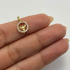 Dije Espiritu santo circones Oro amarillo 18k 0,8 Gr / 10 mm / 1,5 Cm