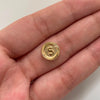Herraje Letra S Diamantada Oro amarillo 18k 0,5 Gr / 1,1 Cm