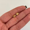 Topos Nudo Circon Oro amarillo 18k 0,7 Gr / 6,6 mm