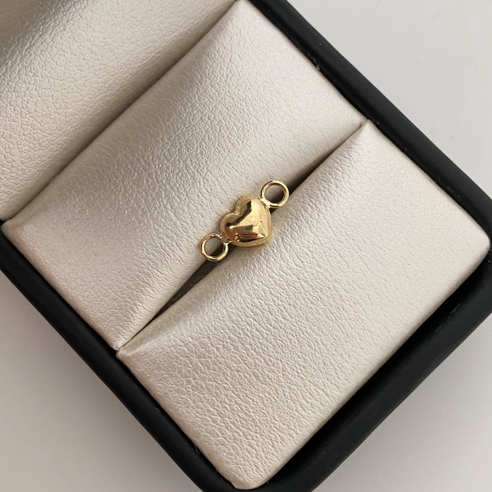 Herraje Corazon Inflado Oro amarillo 18k 0,3 Gr / 1 Cm