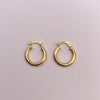 Candonga lisa Oro amarillo 18k 1,23 Gr / 1,5 Cm