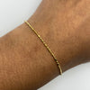 Tobillera It Militar especial Oro amarillo 18k +2 / 1,25 Gr / 1,1 mm / 19 Cm