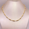 Cadena rustica dubai Oro amarillo 18k 7,80 Gr / 3,8 mm / 60 Cm Broche 0,40