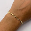 Pulsera tejida Eslabones Gc Oro amarillo 18k 0,35 Gr