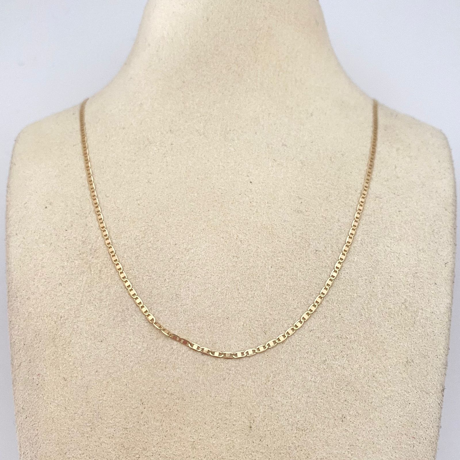 Cadena It plana Tres oros 18k 1,4 Gr / 1,35 mm / 45 Cm