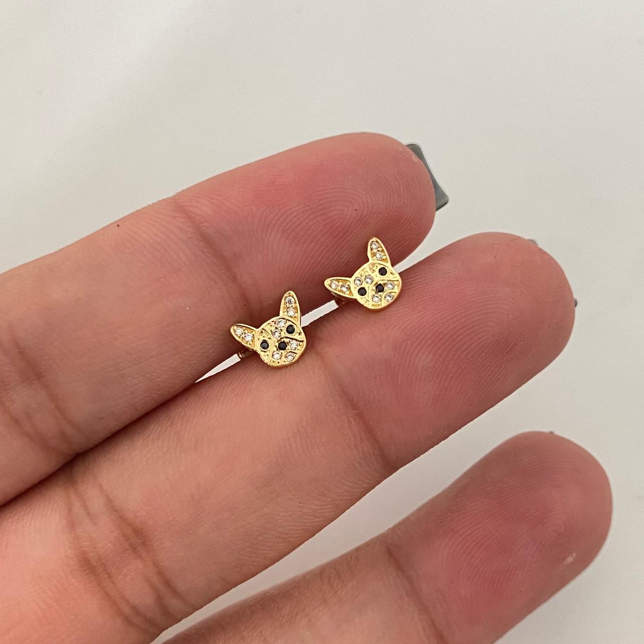 Topos perrito casting Oro amarillo 18k 1,0 Gr / 7,0 mm