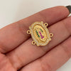 Herraje Doble Casting Virgen de Guadalupe Oro amarillo 18k 3,3 Gr / 18 Cm