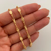 Cadena Rustica Circulo Diamantado Oro amarillo 18k 9,50 Gr / 4,3 mm / 60 Cm Broche 0,40
