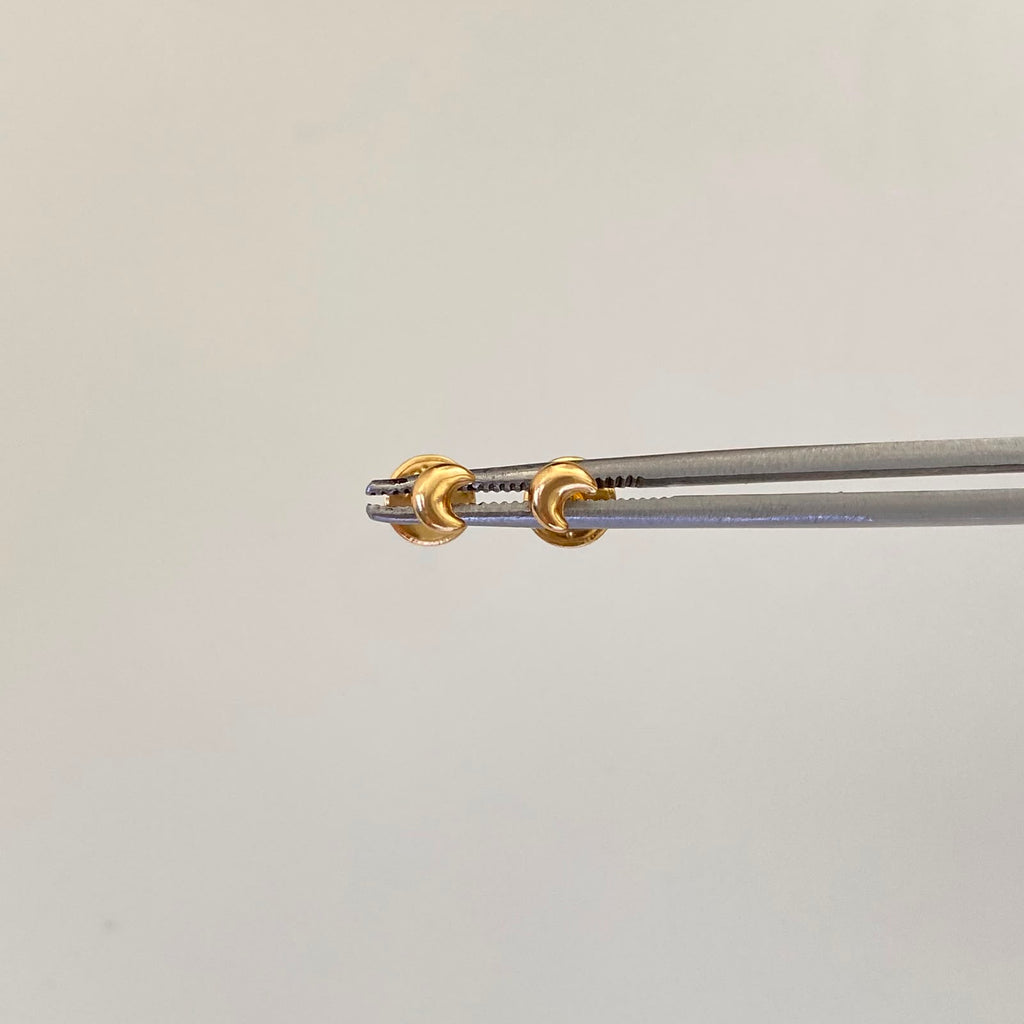 Topos Mini Luna Oro amarillo 18k 0,45 Gr / 3,3 mm