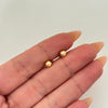Topos bola diamantada  Oro amarillo 18k 0,6 Gr / 5 mm