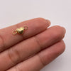 Herraje corazón inflado Oro amarillo 18k 0,26 Gr / 1 Cm