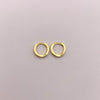 Candonga circones blancos Oro amarillo 18k 1,15 Gr / 1 Cm