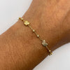 Pulso It balines diamantados mariposas Oro amarillo 18k 2,01 Gr / 2,5 mm / 20 Cm