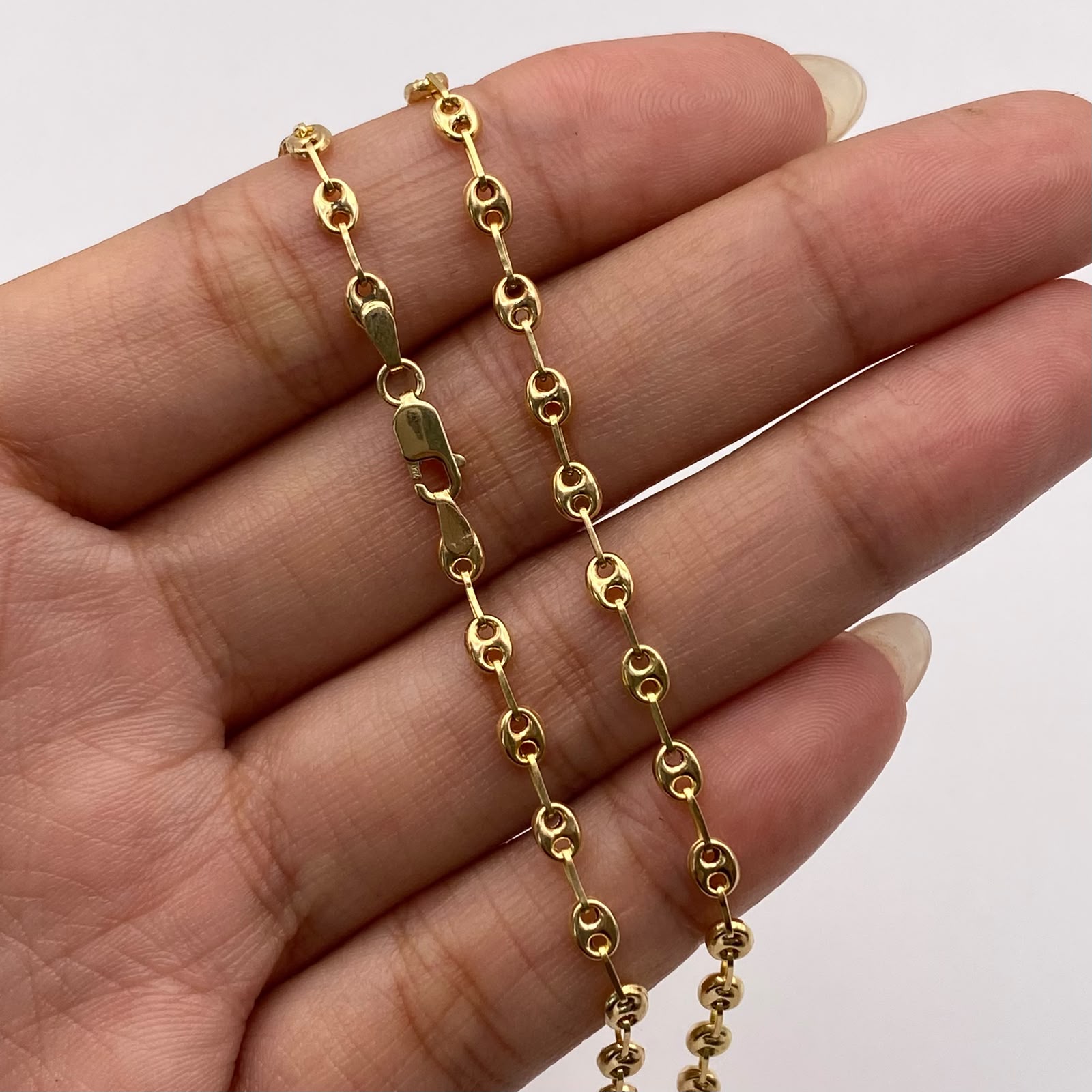 Cadena baby gc Oro amarillo 18k 5,55 Gr / 3,35 mm / 50 Cm Broche 0,40