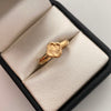 Anillo Trebol Diamantado Oro amarillo 18k / Talla 6 / 1,2 Gr / 2,7 mm