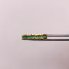 Anillo churumbela circones verdes Oro amarillo 18k / Talla 8 / 2,35 Gr / 2,03 mm