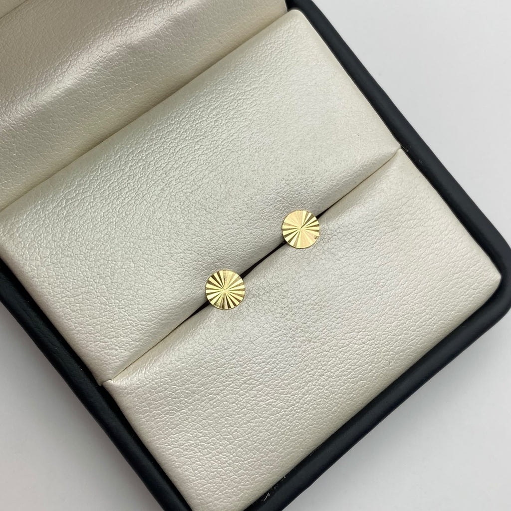 Topos planos diamantados Oro amarillo 18k 0,55 Gr / 6,22 mm