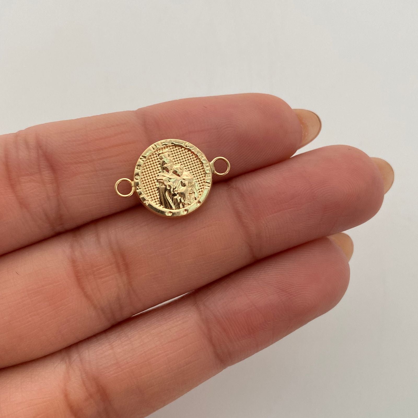 Herraje Virgen del Carmen Oro amarillo 18k 0,7 Gr / 1,3 Cm