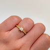 Anillo Solitario Oro amarillo 18k / Talla 5 1/2 / 2,55 Gr / 1,9 mm
