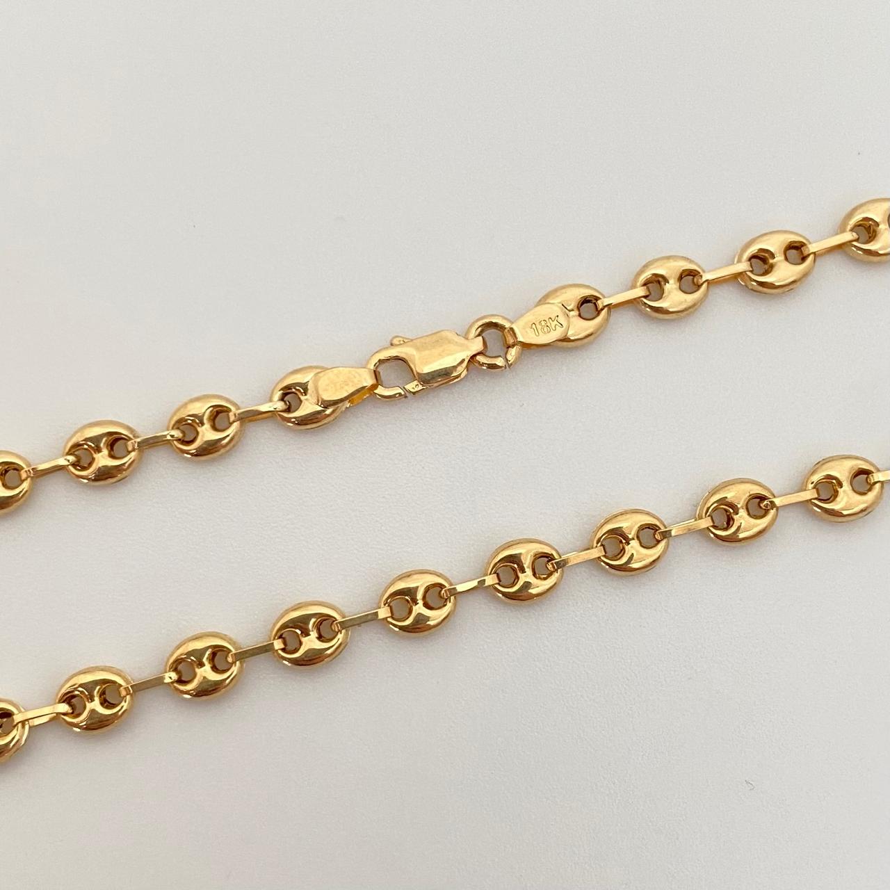 Cadena gc Oro amarillo 18k 7,10 Gr / 4,0 mm / 60 Cm Broche 0,40