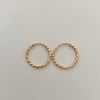 Candonga Imperdibles Diamantada Oro amarillo 18k 0,7 Gr / 1,3 Cm
