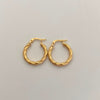 Candonga Entorchada Oro amarillo 18k 1,8 Gr / 2,2 Cm