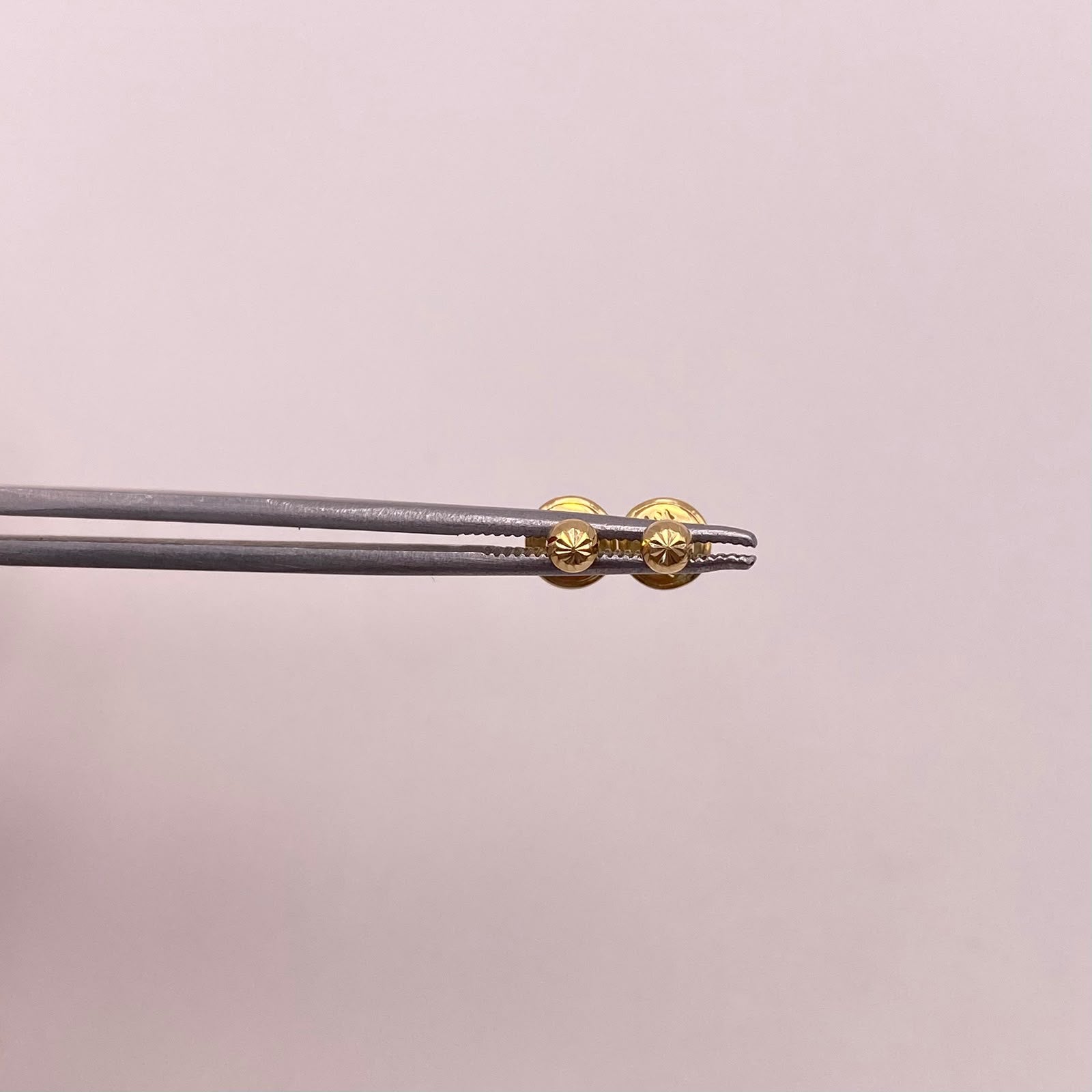 Topos bola diamantada 3mm Oro amarillo 18k 0,5 Gr
