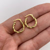 Candonga entorchada Oro amarillo 18k 1,28 Gr / 1,5 Cm