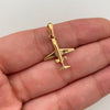 Dije Avion Casting Oro amarillo 18k 1,1 Gr / 16,3 mm / 2,5 Cm