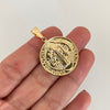 Dije san benito  Oro amarillo 18k 3,75 Gr / 3,5 Cm