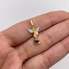 Dije San miguel arcangel silueta Oro amarillo 18k 1,1 Gr / 11,5 mm / 2,3 Cm