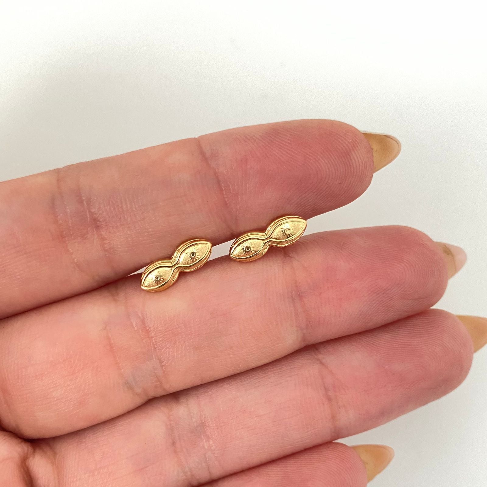 Topos ojos santa lucia Oro amarillo 18k 0,75 Gr / 11,9 mm